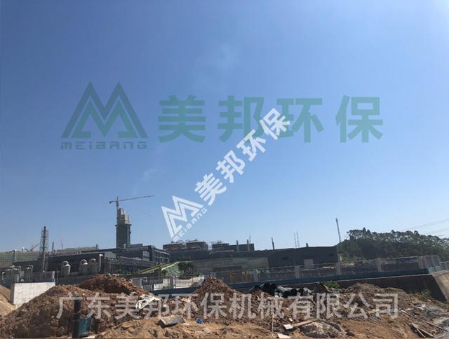 山东某工地打桩泥浆脱水现场视频